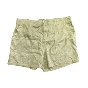 Social Standard Women's Mid Rise Fortune Tencel Short - Green Tea